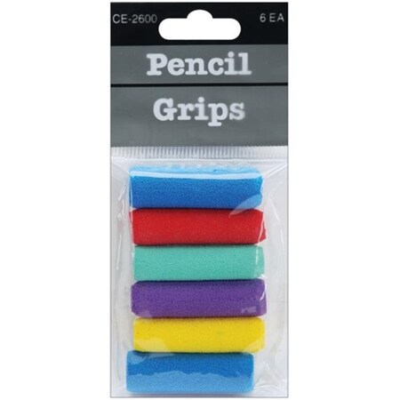 Baumgartens Pencil Grips 6 Pack Assorted Colors (Pack of 12) (CE-2600)